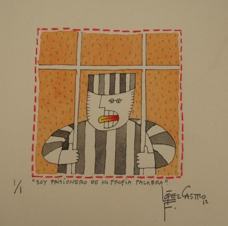 Mixta sobre papel 28x38 cms.